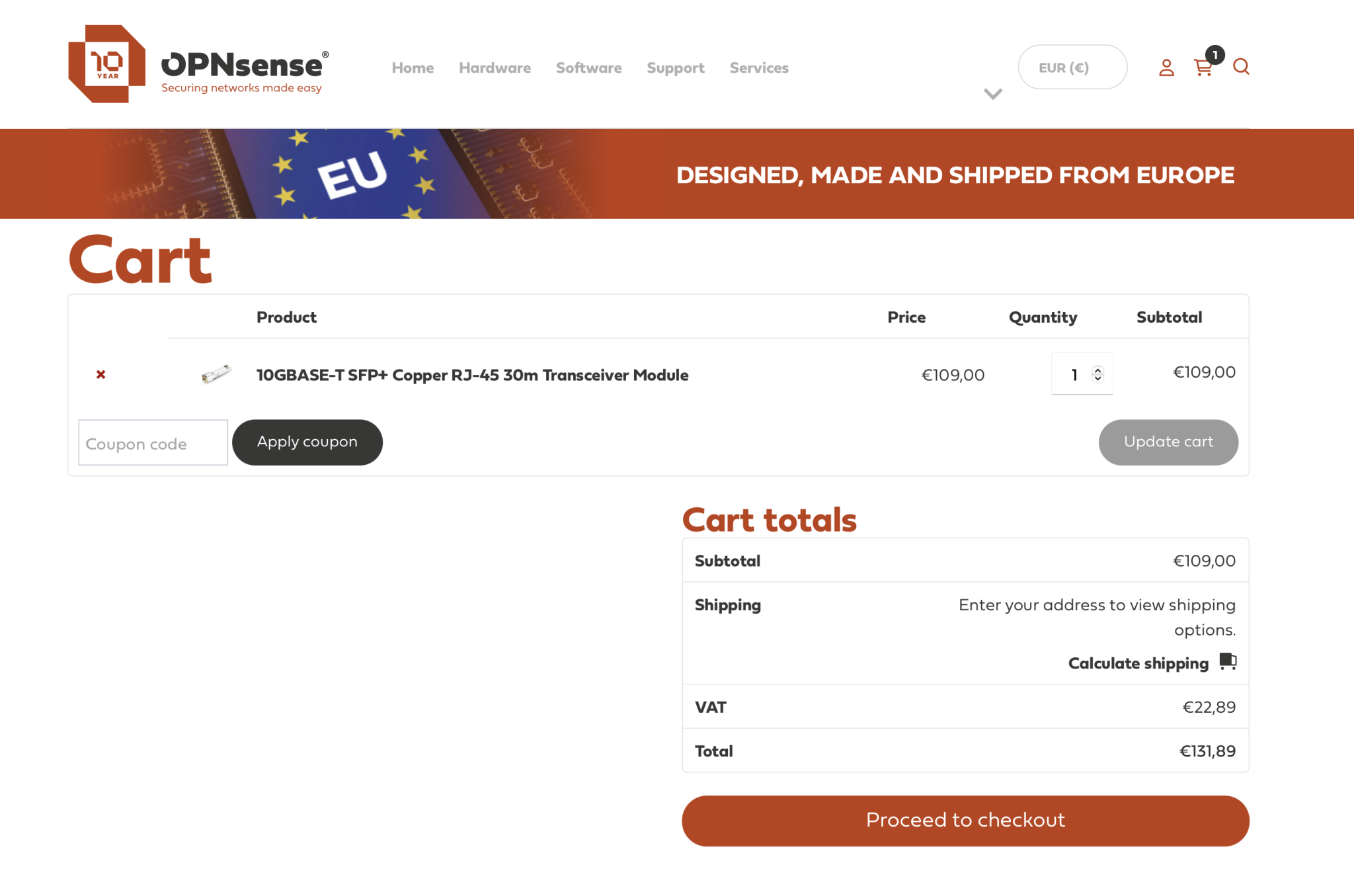 Decisio webshop screenshot